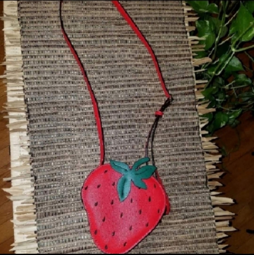 Strawberry Shaped Purse like new